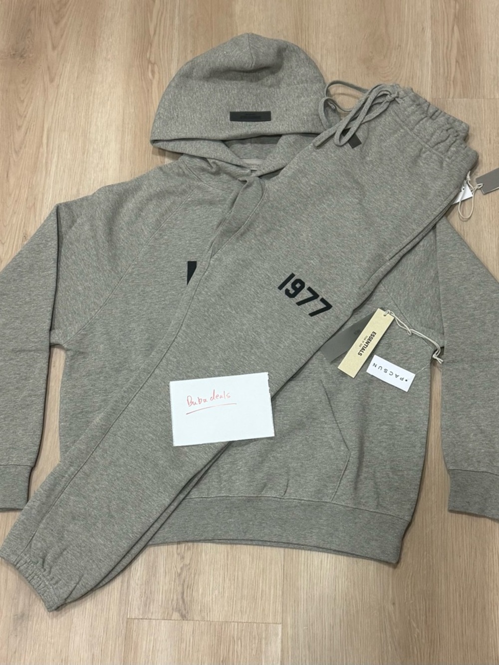 Essentials Fear of God 1977 Dark Oatmeal Hoodie & Jogger Set